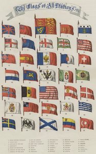 Flags of All Nations (chromolitho) 作者 英语学校