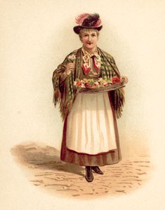 卖花人 (chromolitho) 作者 英语学校