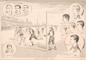 足球 -  Ironopolis诉斯托克顿，1892年 作者 英语学校