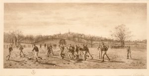 哈罗学校的足球，1887年 作者 英语学校