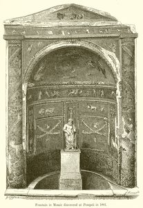 1881年在庞贝城发现的马赛克喷泉 作者 英语学校