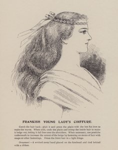 法兰克年轻女子的发型（雕刻） 作者 英语学校