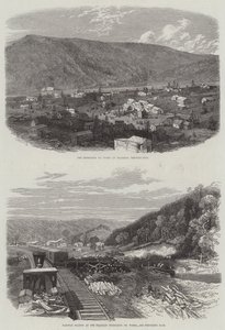 富兰克林石油厂（雕刻）。 作者 英语学校