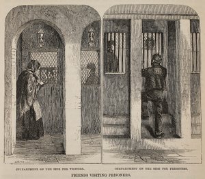 访问囚犯的朋友，伦敦刑事监狱的插图和监狱生活中的场景由Henry Mayhew和John Binny，酒吧。 1862年 作者 英语学校