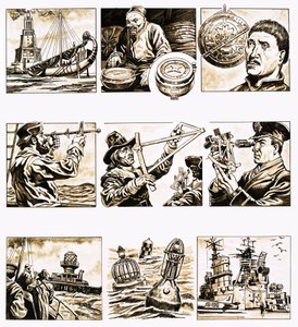 从那时到现在。航海图》（纸上水粉画 作者 英语学校