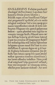 摘自在巴黎印刷的《Barzizius书信集》（Liber Epistolarum）。 作者 英语学校
