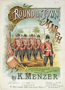 K. Menzer的Round the Town March乐谱封面封面 作者 英语学校