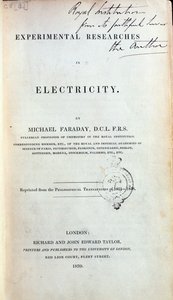 电力实验研究的前沿迈克尔法拉第（1791-1867）于1839年出版 作者 英语学校