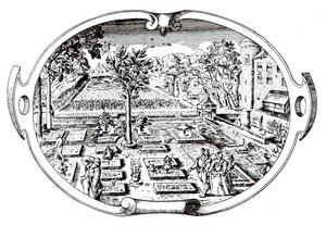 来自The Herball的The Frontispiece，作者John Gerard（1545-1607），出版于1597年 作者 英语学校