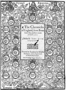 约翰·斯托（1525-1605），1580年“英格兰编年史”的主题 作者 英语学校