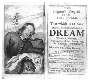 朝圣者进步的主题由约翰·班扬（1628-88）酒吧。在1680年 作者 英语学校