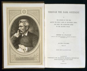 通过黑暗大陆的主题，由Henry M. Stanley于1878年出版 作者 英语学校