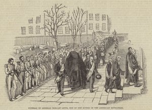 美国革命演员之一摩根·刘易斯将军的葬礼 作者 英语学校