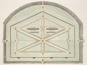 旧法国风格的花园，由约翰克劳迪乌斯劳登（1783-1843）于1812年出版的关于花园和游乐场形成的提示 作者 英语学校