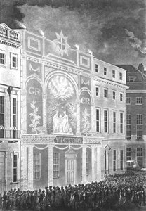 1806年，他聚集在波特曼广场，观看英法之间的和平 作者 英语学校
