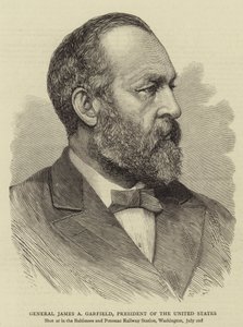 General James A Garfield, President of the United States (engraving) 作者 英语学校