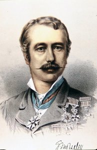加内特-沃斯利爵士将军（彩色平版印刷）。 作者 英语学校