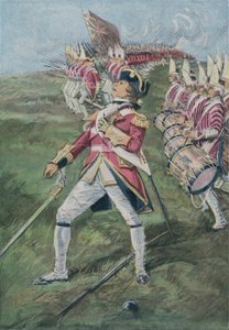 沃尔夫将军于1759年在加拿大魁北克战役中受伤 作者 英语学校