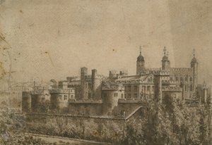 伦敦塔的全景（纸上的wc） 作者 英语学校
