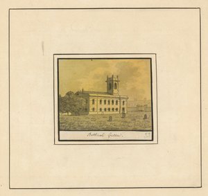 Bethnal Green教堂的一般视图（墨水在纸上） 作者 英语学校