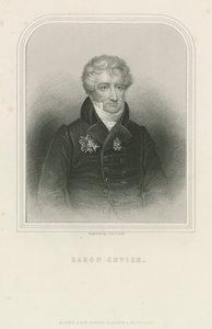 Georges Cuvier，法国自然科学家和动物学家（雕刻）。 作者 英语学校