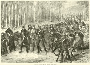 1870年10月，德国骑兵前往巴黎 作者 英语学校