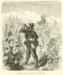1870年9月在香槟的德国前哨站 作者 英语学校