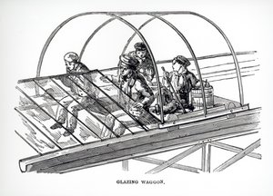 1850年Paxtons水晶宫使用的玻璃马车 作者 英语学校