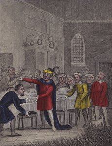 上帝摆设筵席，吩咐他的造物来……（彩色雕刻） 作者 英语学校