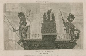 Gog和Magog，市政厅，伦敦 作者 英语学校