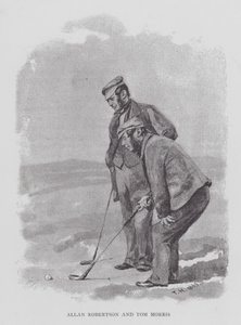 高尔夫：艾伦·罗伯逊和汤姆·莫里斯（石版画） 作者 英语学校