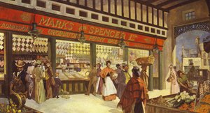 Grainger Market Hall Bazaar Newcastle仍然以1895年的原始形式存在 作者 英语学校