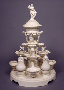 Grand Plat de Menage 或餐桌中心，Leeds Pottery，c.1780（奶油制品） 作者 英语学校