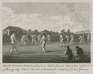 大型板球比赛在Lords Ground，Marylebone，伦敦举行 作者 英语学校