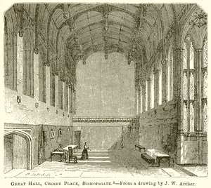 大厅，Crosby Place，Bishopsgate 作者 英语学校