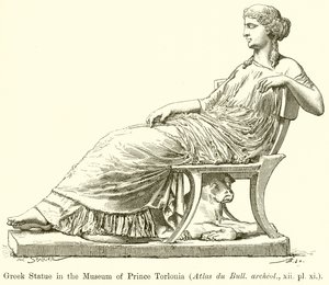 托雷尼亚王子博物馆的希腊雕像（Atlas du Bull.archeol。，xii.pl.xi）