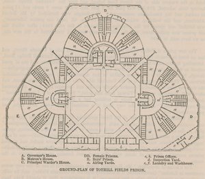 Tothill Fields监狱的平面图 作者 英语学校