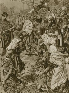 Guthrums提交给阿尔弗雷德大帝（凹版） 作者 英语学校