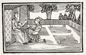 Guy Court Fair Phillis，来自18世纪Chap-books的插图，John Ashton，酒吧。 1882年 作者 英语学校