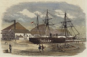 HMS豹在上海码头 作者 英语学校