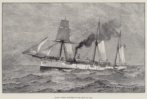 HMS Wasp，应该在海上丢失（雕刻） 作者 英语学校