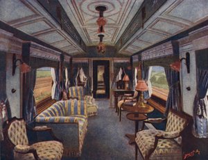 HM The Queens Day Compartment，Royal Saloon，London和North Western Railway 作者 英语学校