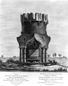 Hackendown Monument，由J. Basire雕刻，1780年（带蚀刻的aquatint） 作者 英语学校