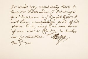 Samuel Pepys的笔迹和签名，1700 作者 英语学校