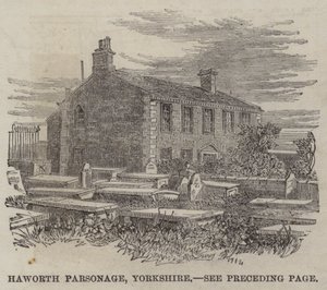 Haworth Parsonage，约克郡（雕刻） 作者 英语学校