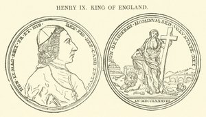亨利九世，英格兰国王（雕刻）。 作者 英语学校
