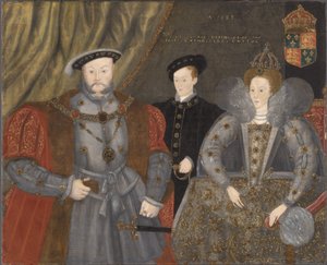 亨利八世，伊丽莎白一世和爱德华六世，1597年 作者 英语学校
