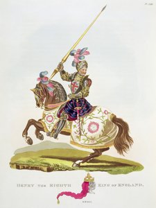 亨利八世，英格兰国王（1491-1547）1525年，来自Samuel Rush Meyrick的“古代护甲”，1824年 作者 English School