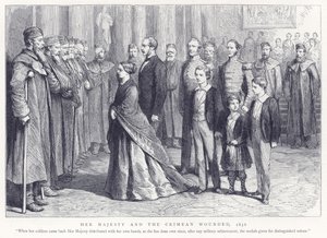 女王陛下和克里米亚受伤，1856年 作者 英语学校
