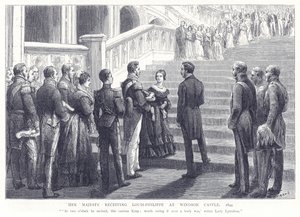 女王陛下1848年在温莎城堡接待路易菲利普 作者 英语学校